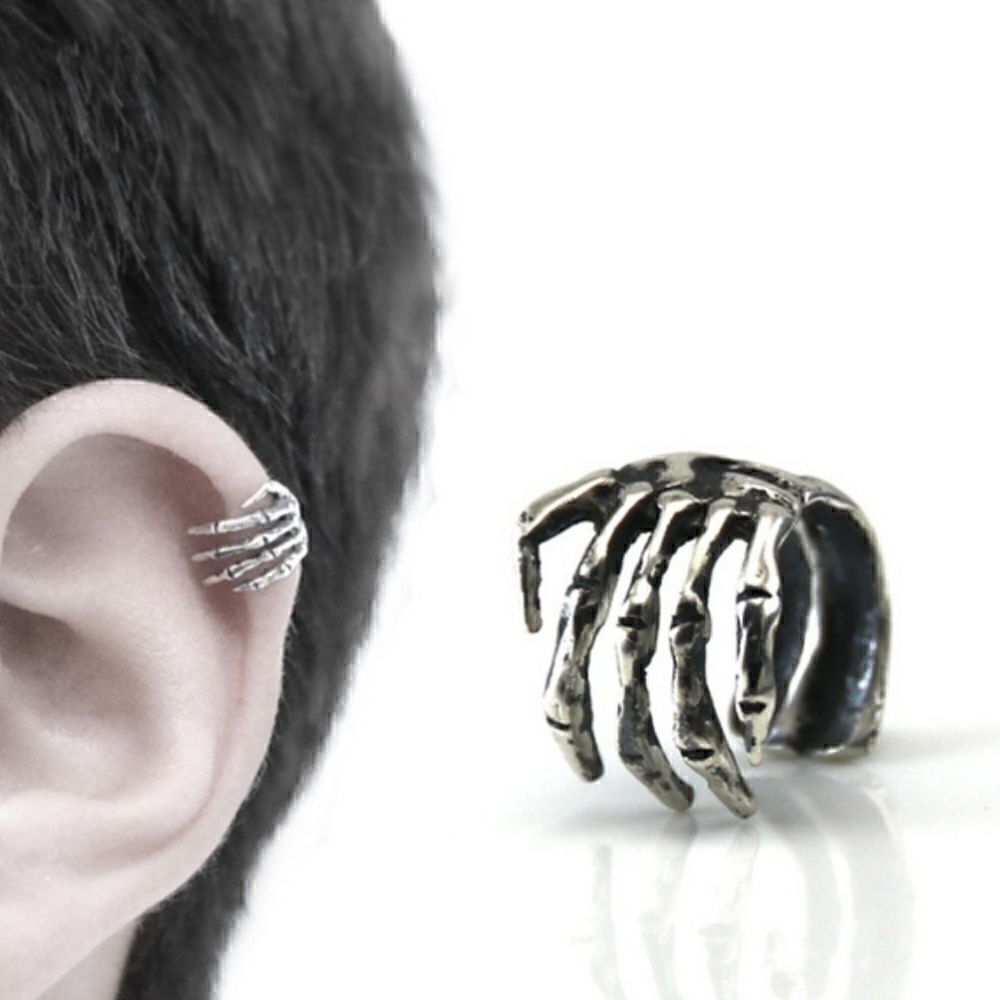 Skeleton Hand Ear Cuff